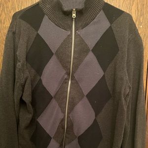 Men’s Black Cardigan Size